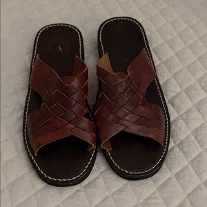Men's Brown Leather Sandals